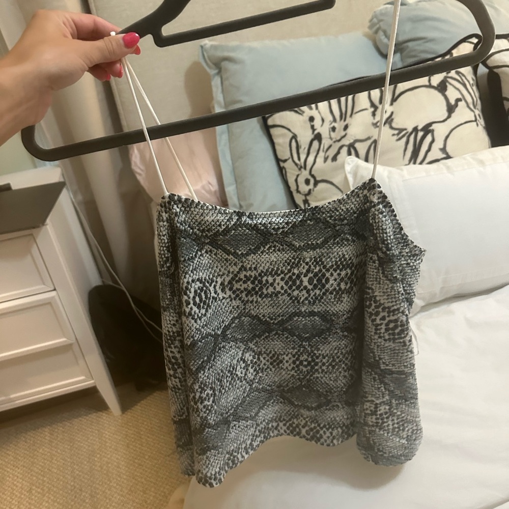 Sequin spaghetti strap top